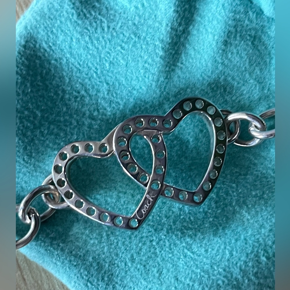 Coach Silver Heart Bracelet